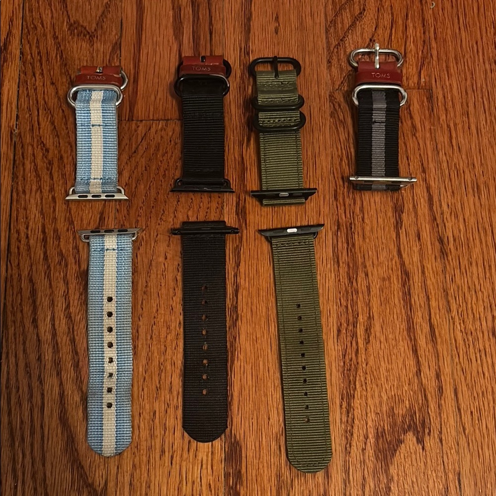 Toms Men's Watch Straps - Blue, Black, Green, Gray